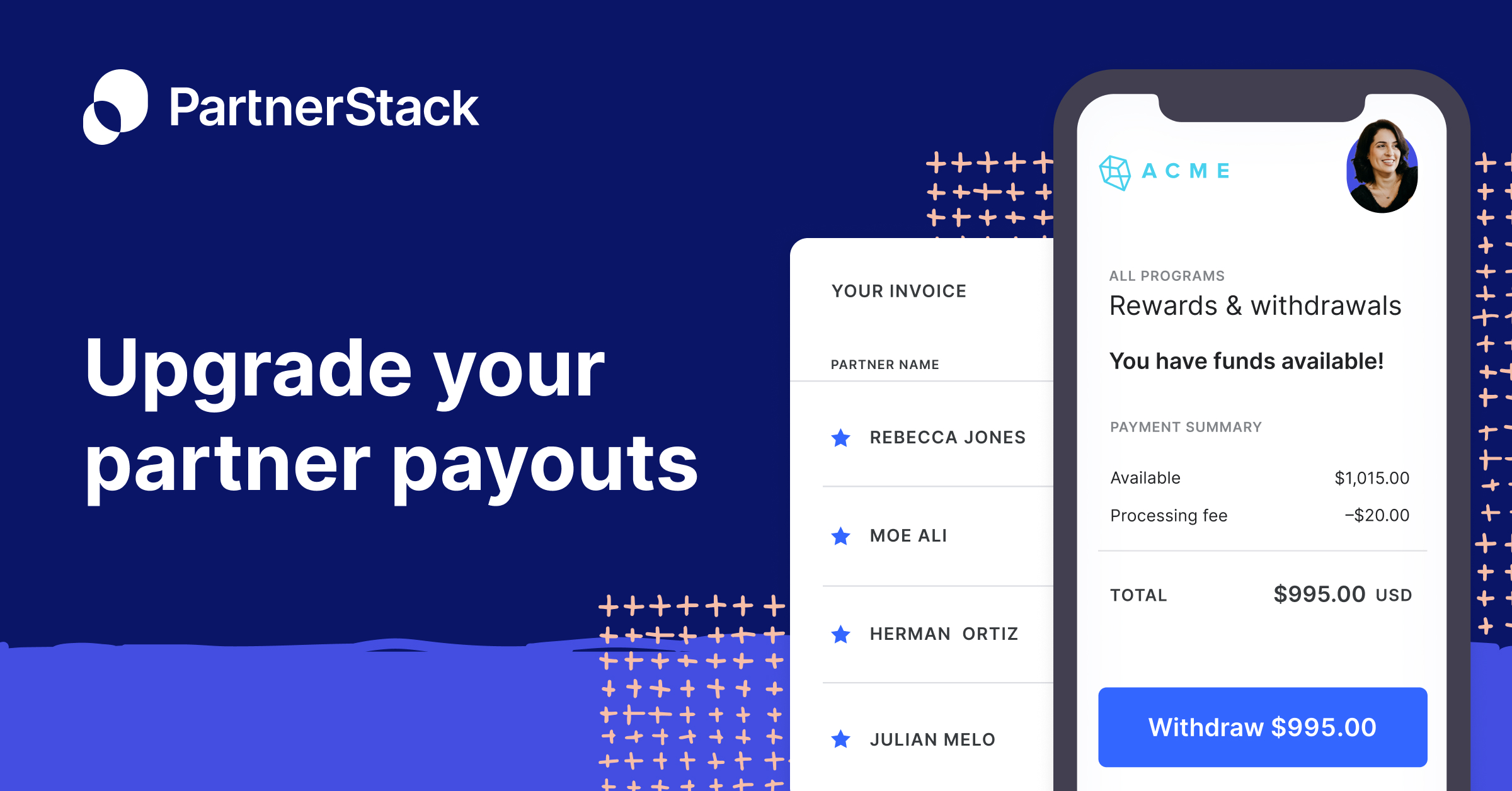 PartnerStack partner payouts creative